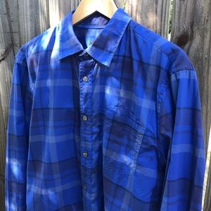 Armani Exchange Plaid Button Down Shirt